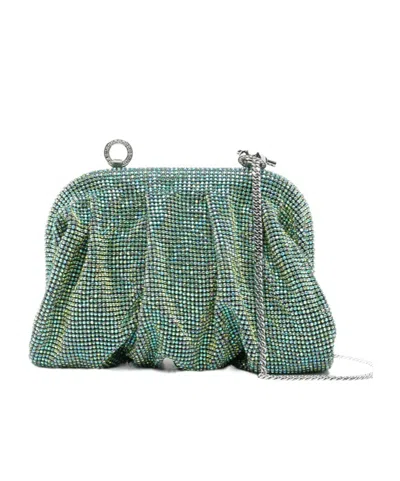 Benedetta Bruzziches Chain Shoulder Bag In Green