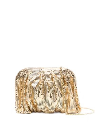 Benedetta Bruzziches Chainmail Clutch In Gold