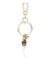 Benedetta Bruzziches Charm-embellishment Keyring In Gold
