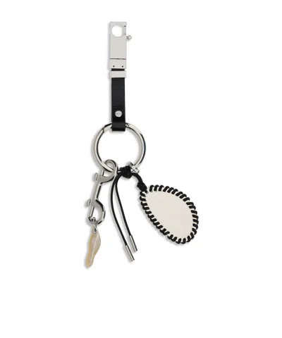Benedetta Bruzziches Chatelaine Mirror Keychain In White