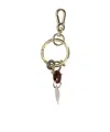 Benedetta Bruzziches Chatelaine Shell Keychain In Gold