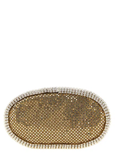 Benedetta Bruzziches Cher Rhinestone-embellished Clutch Bag In Red
