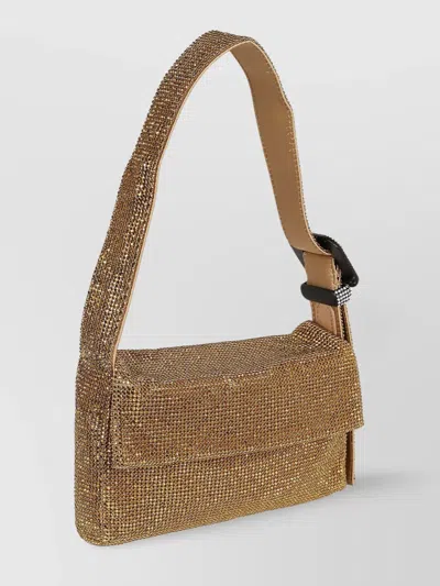 BENEDETTA BRUZZICHES CHIC MESH CRYSTAL SHOULDER BAG