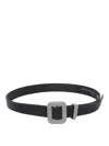 Benedetta Bruzziches Crystal Embellished Adjustable Textured Belt In Black