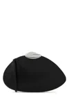 Benedetta Bruzziches Curved-flap Leather Clutch In Black