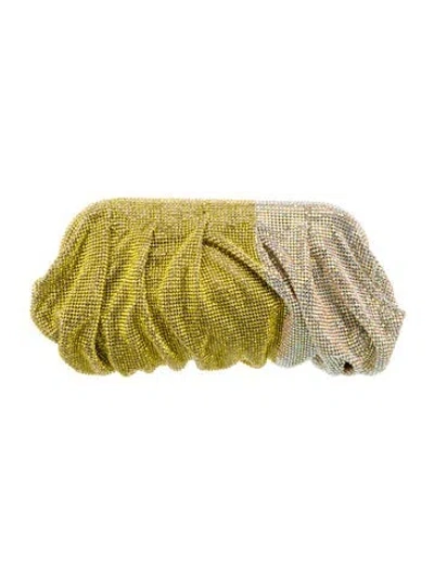 Pre-owned Benedetta Bruzziches Crystal Clutch In Green