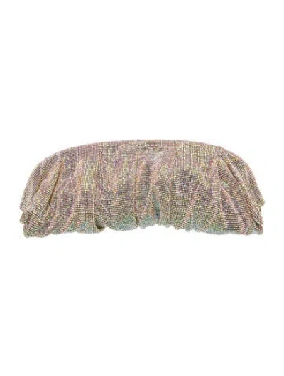 Pre-owned Benedetta Bruzziches Crystal Clutch In Silver