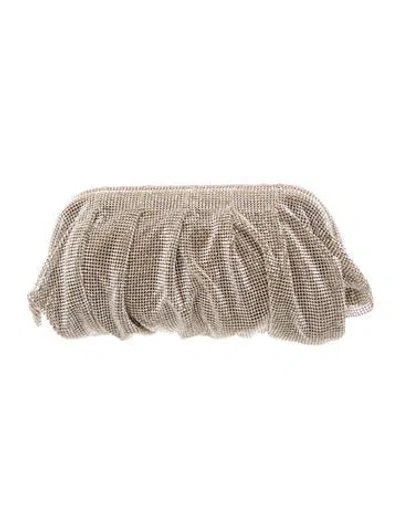Pre-owned Benedetta Bruzziches Crystal Clutch In Silver