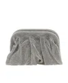 Benedetta Bruzziches Crystal Decoration Handbag In Gray