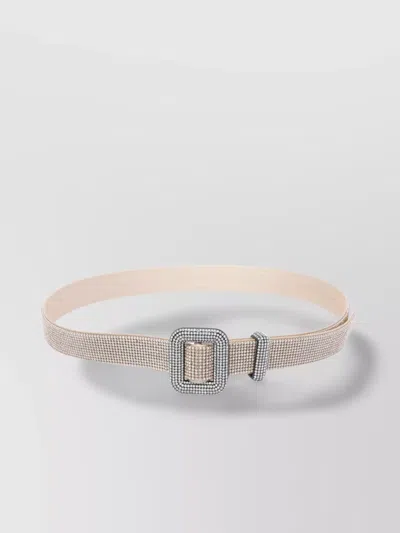 Benedetta Bruzziches Crystal Embellished Adjustable Length Belts