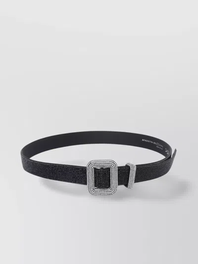 BENEDETTA BRUZZICHES CRYSTAL EMBELLISHED ADJUSTABLE TEXTURED BELT