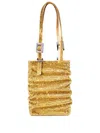 Benedetta Bruzziches Zou Wrinkle Shoulder Bag In Yellow