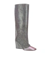 BENEDETTA BRUZZICHES CRYSTAL-EMBELLISHED CHRISTINE KNEE-HIGH BOOTS 95