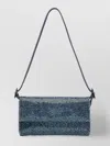 Benedetta Bruzziches Crystal-embellished Clutch Bag With Adjustable Strap