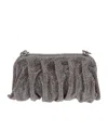Benedetta Bruzziches Crystal Embellished Clutch In Black