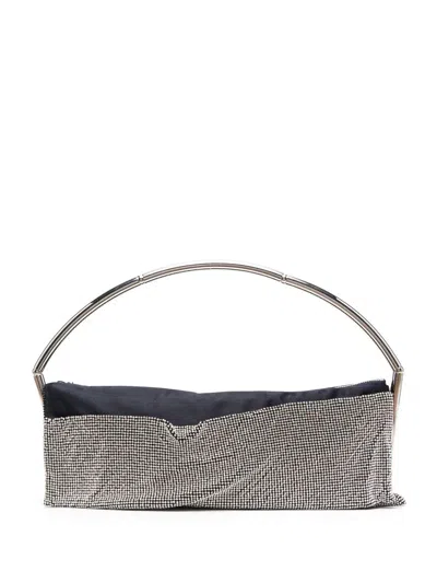 Benedetta Bruzziches Crystal-embellished Clutch In Silber