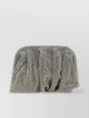 BENEDETTA BRUZZICHES CRYSTAL EMBELLISHED FOLD-OVER CLUTCH BAG