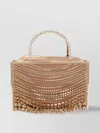 Benedetta Bruzziches Crystal Embellished Metallic Tote Bag