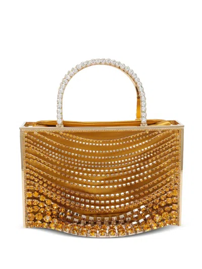Benedetta Bruzziches Crystal-embellished Mini Bag In Yellow