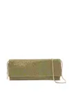 Benedetta Bruzziches Chain Strap Rectangular Shoulder Bag With Rhinestone Embellishment