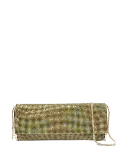 Benedetta Bruzziches Crystal-embellished Shoulder Bag In Green