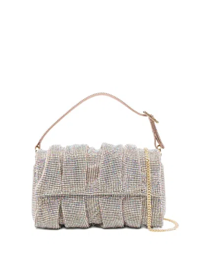 Benedetta Bruzziches Crystal-embellished Tote Bag In Silver