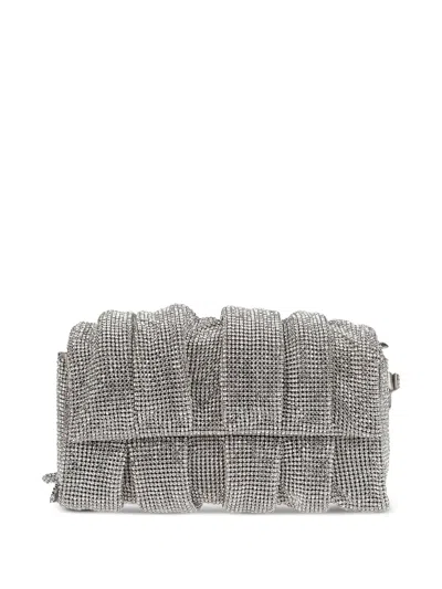 Benedetta Bruzziches Crystal-embellishment Shoulder Bag In Blue