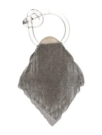 Pre-owned Benedetta Bruzziches Crystal Evening Bag In Silver
