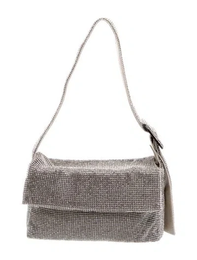 Pre-owned Benedetta Bruzziches Crystal Evening Bag In Silver
