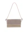 Benedetta Bruzziches Crystal Flip Shoulder Bag In Nude
