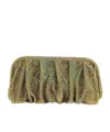 Benedetta Bruzziches Crystal Mesh Clutch In Green