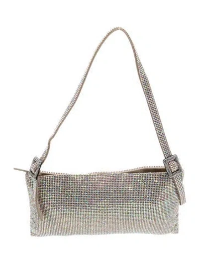 Pre-owned Benedetta Bruzziches Crystal Shoulder Bag In Silver