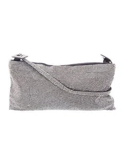 Pre-owned Benedetta Bruzziches Crystal Shoulder Bag In Silver