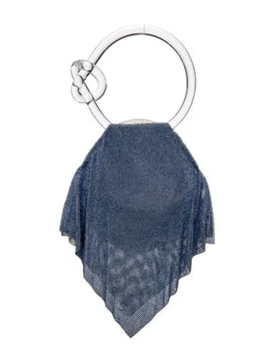 Pre-owned Benedetta Bruzziches Crystal Top Handle Bag In Blue