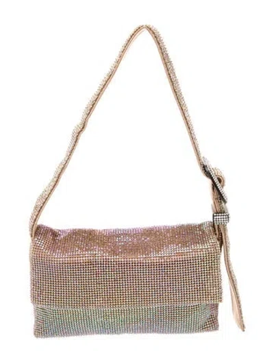 Pre-owned Benedetta Bruzziches Crystal Top Handle Bag W/ Tags In Neutral