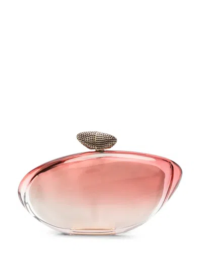 Benedetta Bruzziches Crystal-embellished Clutch In Pink
