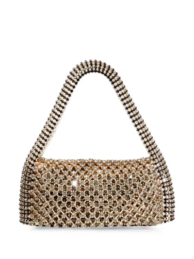 Benedetta Bruzziches Crystal-embellished Rachele Grande Shoulder Bag In Neutral