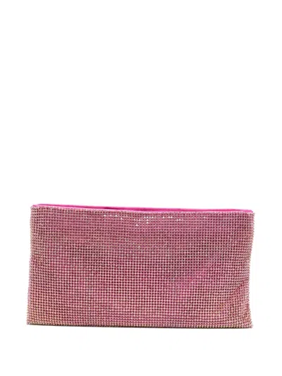 Benedetta Bruzziches Crystal-embellished Shoulder Bag In Black