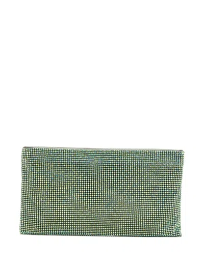 Benedetta Bruzziches Crystal-embellished Shoulder Bag In Black