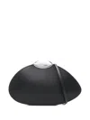 Benedetta Bruzziches Belle De Jour Ariel Leather Clutch Bag In Black