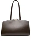 Benedetta Bruzziches Curved-top Leather Shoulder Bag In Brown