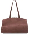 Benedetta Bruzziches Curved-top Suede Shoulder Bag In Brown