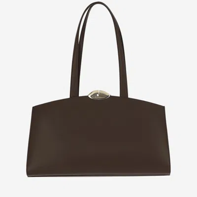 Benedetta Bruzziches Dark Brown Leather Tote
