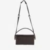Benedetta Bruzziches Dark Brown Suede Shoulder Bag In Brown