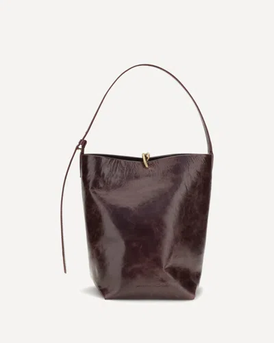 Benedetta Bruzziches Doudou Tout Le Jour Bucket Bag In Bordeaux