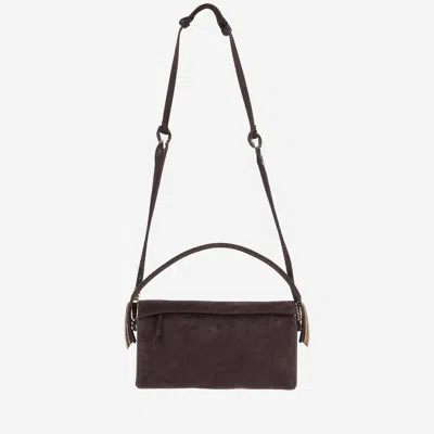 Benedetta Bruzziches Elif Suede Bag In Brown