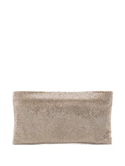Benedetta Bruzziches Embellished Chain Clutch Bag In Gold