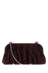 Benedetta Bruzziches La Grande Venus Crystal-embellished Pleated Clutch In Red