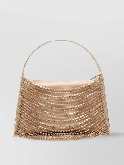 Benedetta Bruzziches Embellished Strass One Handle Structured Shoulder Bag
