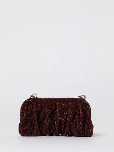BENEDETTA BRUZZICHES CLUTCH BENEDETTA BRUZZICHES WOMAN COLOR BURGUNDY,H42810050